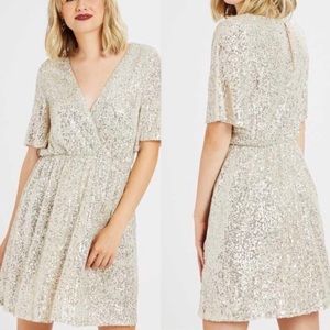 NWT Altard State Galena Champagne Dress Small